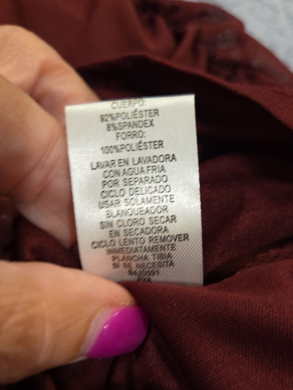 Derek Heart Burgundy Long Sleeve Sheer Ruched Midi Dress Size L, New W/tag! - Picture 5 of 10